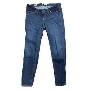 Madewell‎ Maternity Skinny Jeans Womens 30 Blue Low Rise Stretch Dark Wash